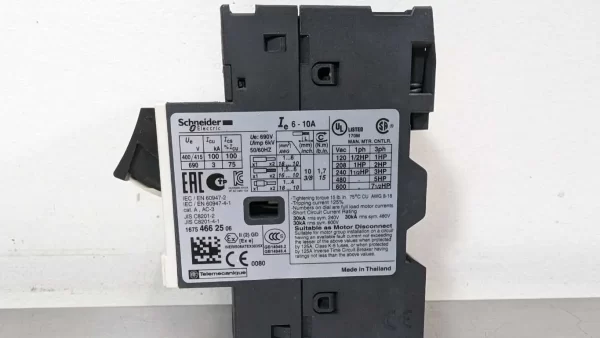 GV2ME14, Schneider Electric, Motor Circuit Breaker, GV2 ME14