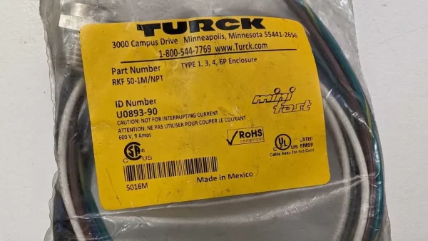 RKF 50-1M/NPT, Turck, Circular Connector, U0893-90