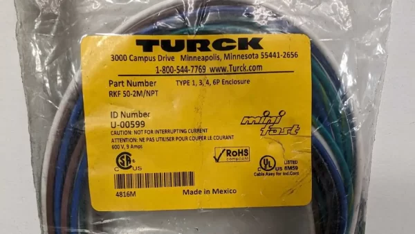 RKF 50-2M/NPT, Turck, Circular Connector, U-00599