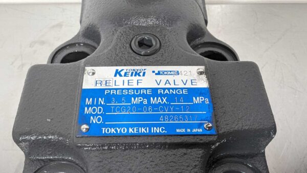 TCG20-06-CVY-12, Tokyo Keiki, Relief Valve