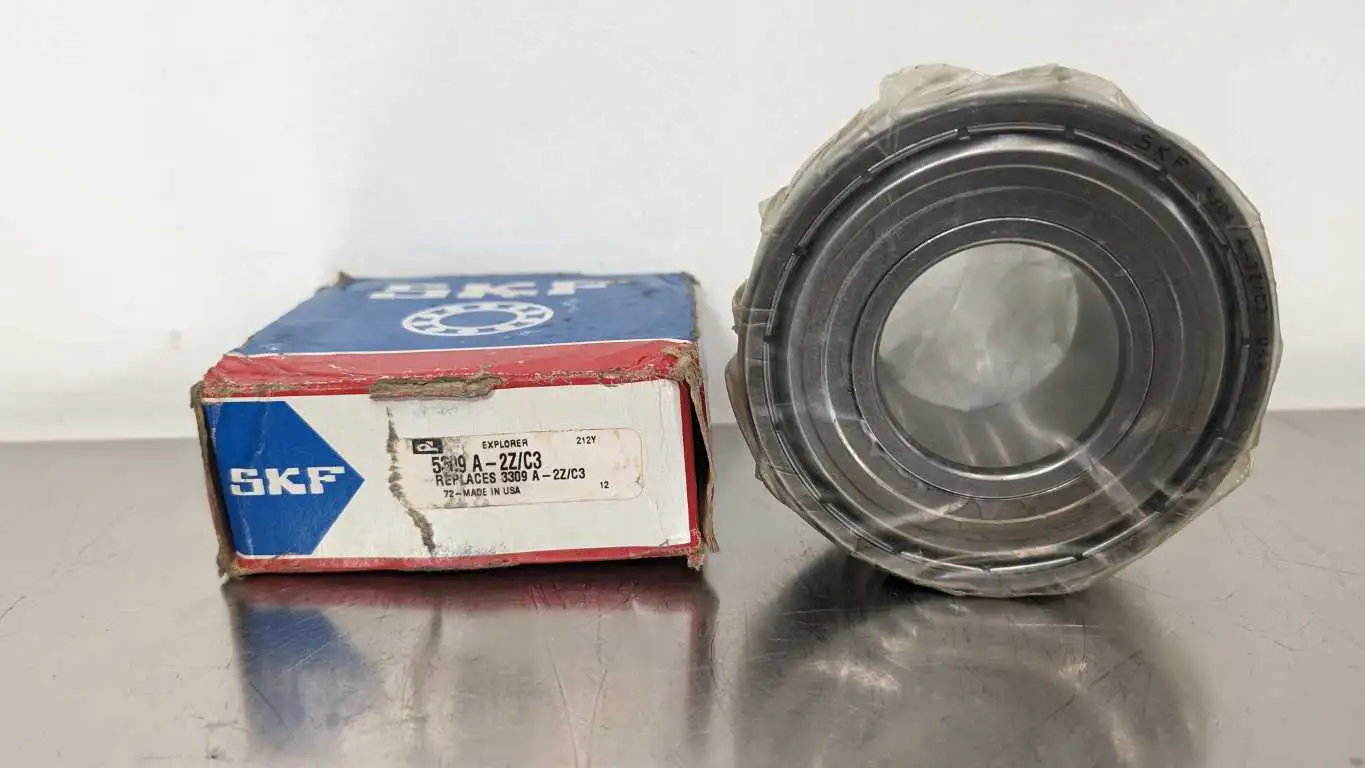 SKF 5309 A-2Z/C3 Double Row Angular Contact Bearing Replaces 3309 A-2Z/C3 45mm ID 100mm OD 39.7mm Wide 30°