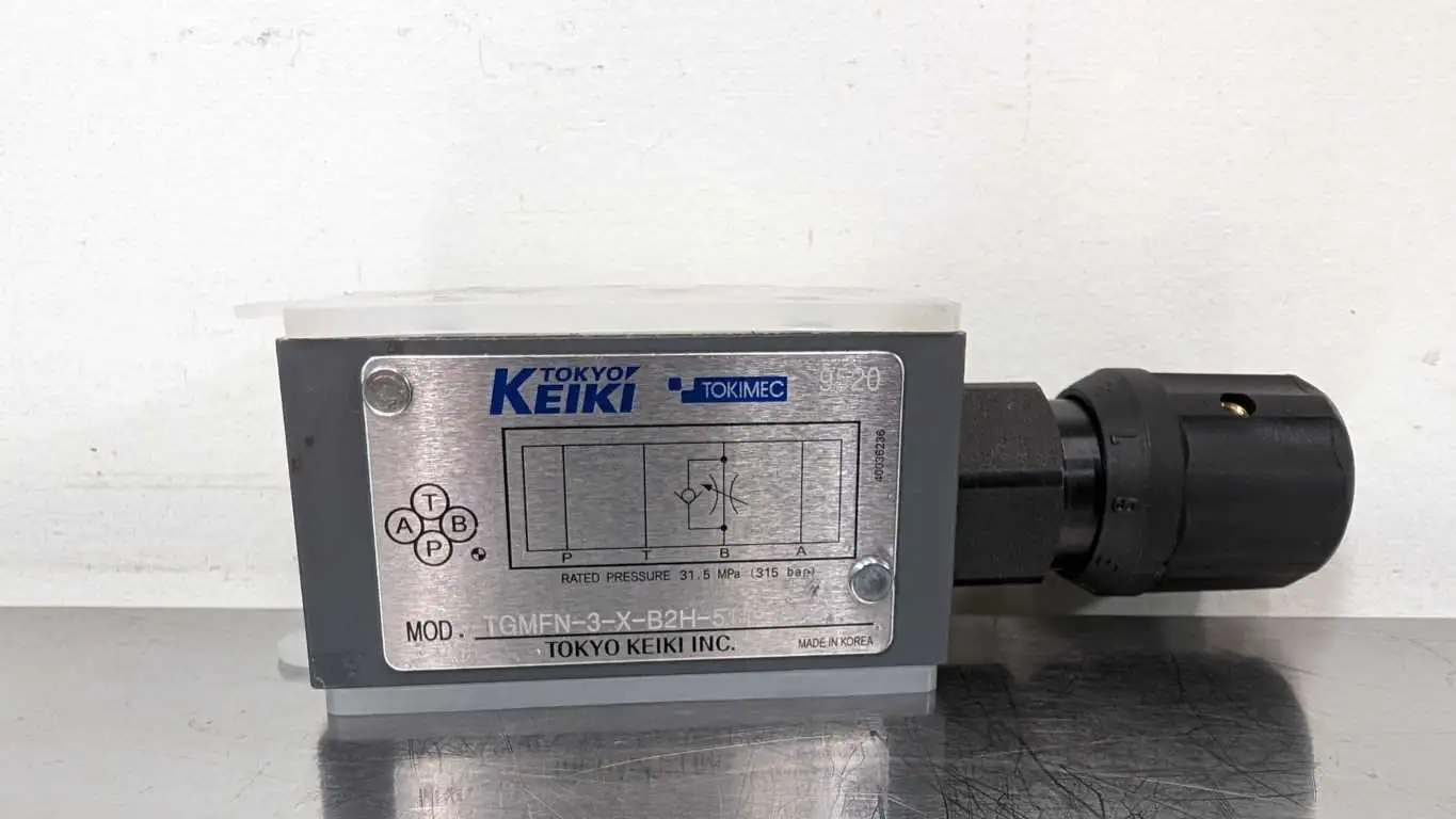 Tokyo Keiki TGMFN-3-X-B2H-51 Restrictor Valve 31.5 MPa 315bar max