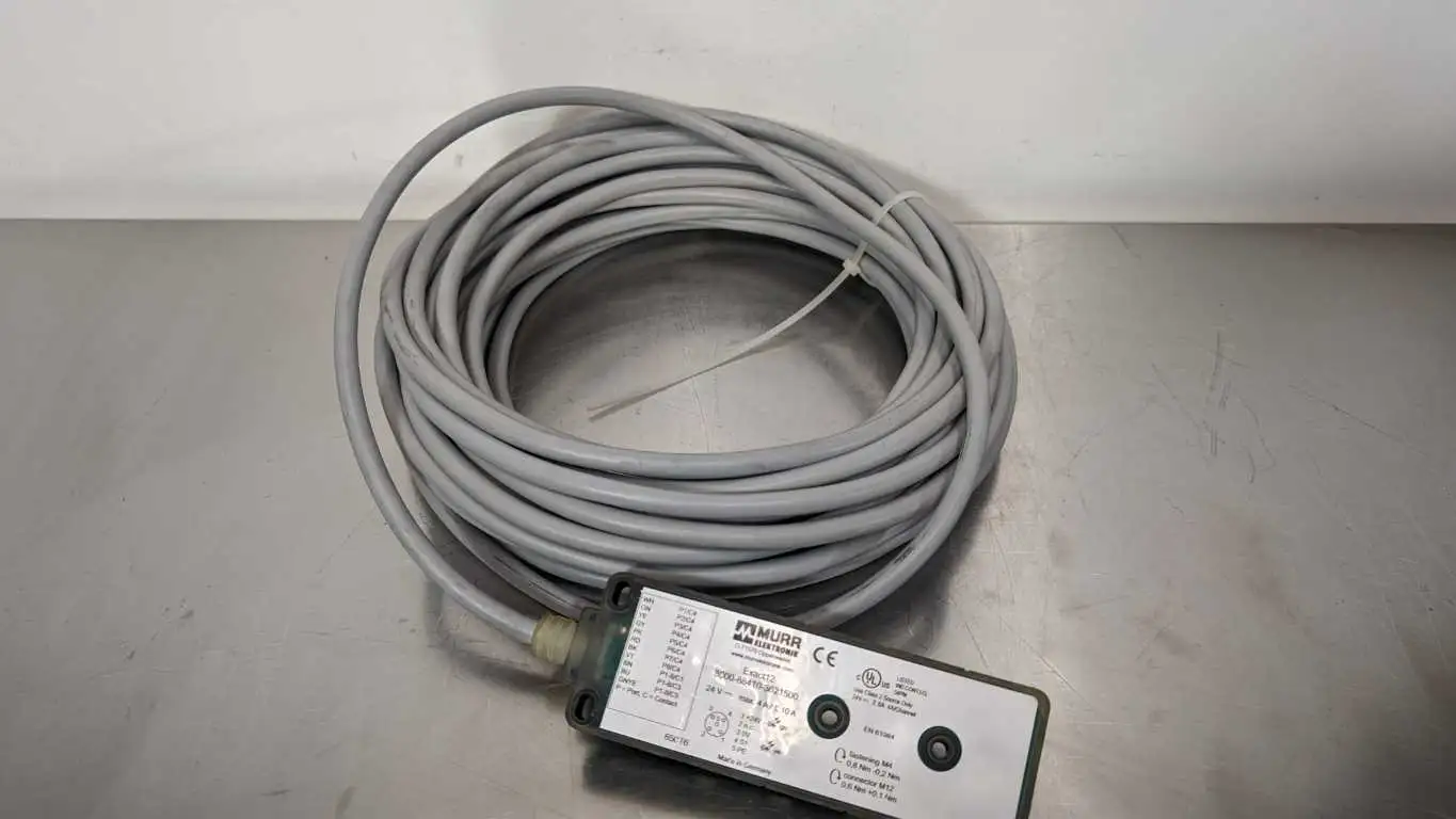 Murr Elektronik 8000-88410-3621500 4 Pole Moulded Cable Exact12 8xM12 15m NNB