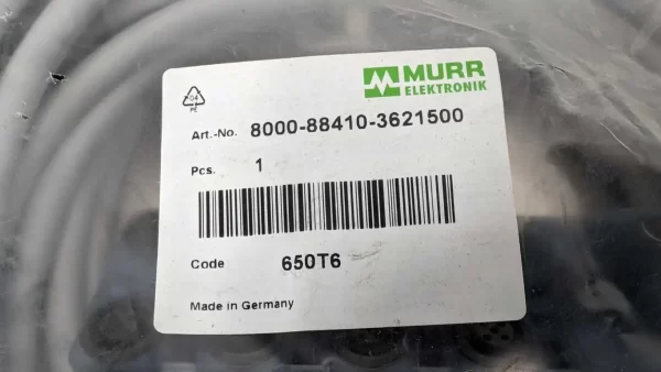 8000-88410-3621500, Murr Elektronik, 4 Pole Moulded Cable, Exact12