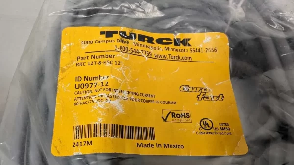 RKC 12T-8-RSC-12T, Turck, Cordset, U0977-12