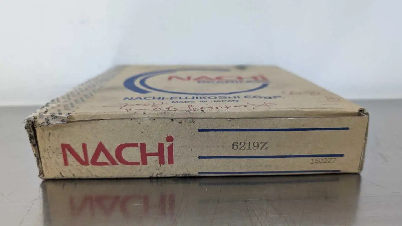 Nachi 6219Z Deep Groove Ball Bearing 95mm ID x 170mm OD x 32mm Wide