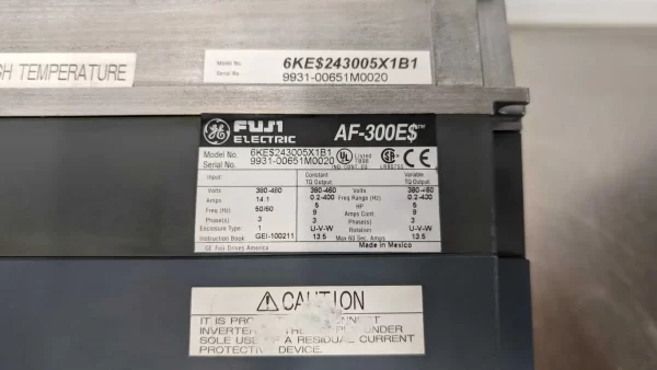 6KE$243005X1B1, Fuji, Variable Frequency Drive, AF-300E$