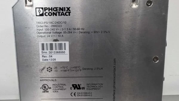 TRIO-PS/1AC/24DC/10, Phoenix Contact, Power Supply, 2866323