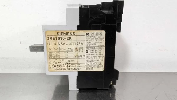 3VE1010-2K, Siemens, Manual Motor Starter Circuit Breaker