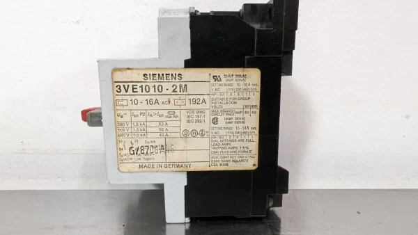 3VE1010-2M, Siemens, Manual Motor Starter Circuit Breaker