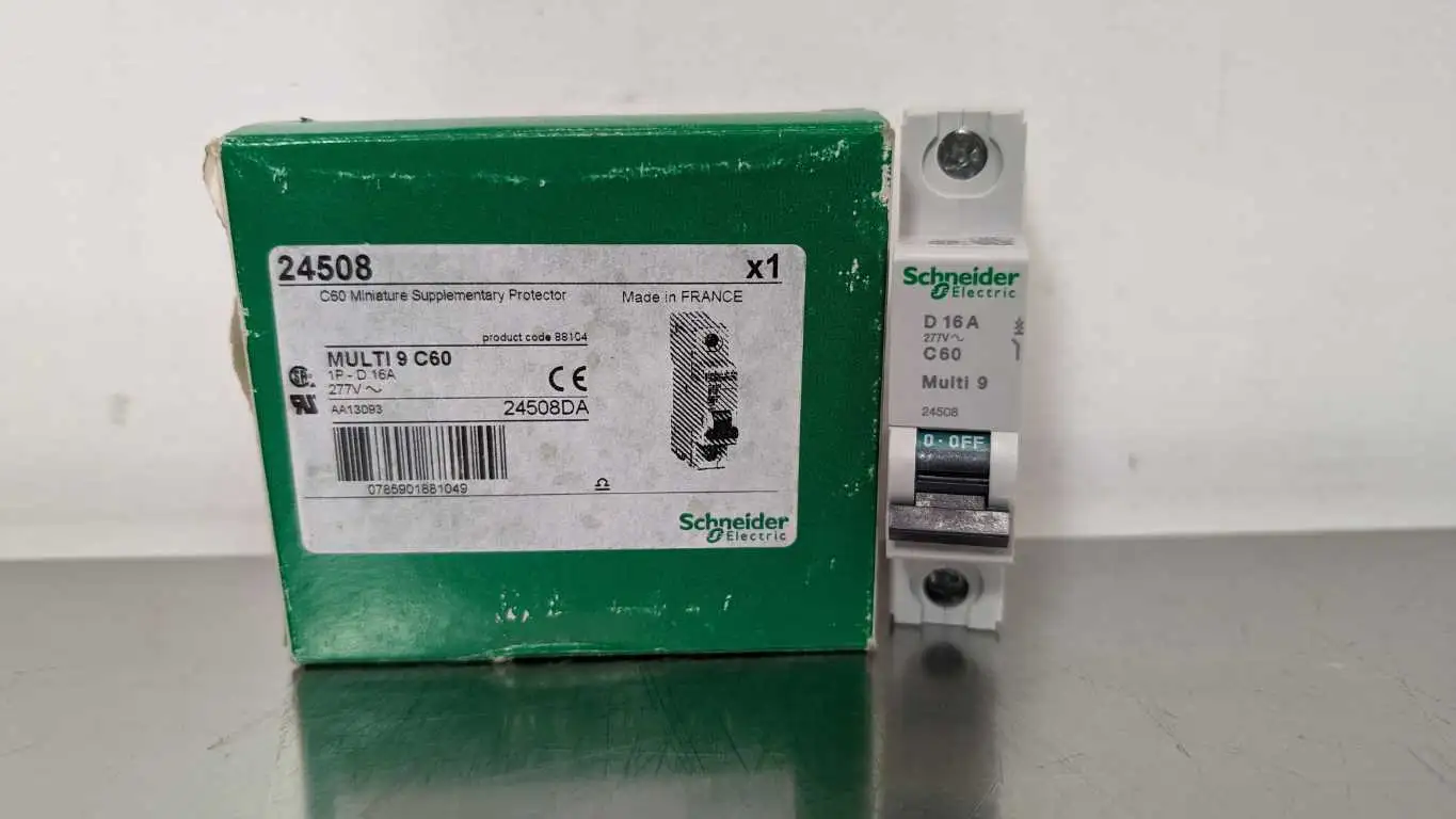 Schneider Electric 24508 Miniature Circuit Breaker D 16A Multi 9 C60 16A 1 Pole