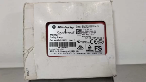 440R-N23132, Allen-Bradley, Safety Relay, MSR127TP