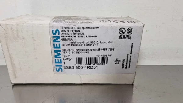 3SB3 500-4RD51, Siemens, Key-Operated Switch