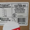 Edwards 102TBS-N5 Pipe Mount Terminal Base Gray Triliptical Adaptabeacon With Sound