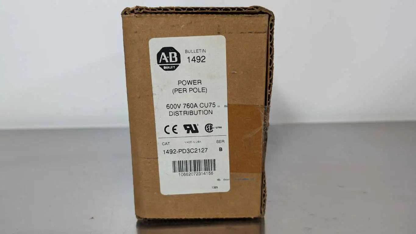 Allen-Bradley 1492-PD3C2127 Power Distribution Block Ser B 3 Pole 600V 760A CU75