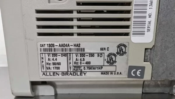 1305-AA04A-HA2, Allen-Bradley, Variable Frequency Drive, 1201-HA2