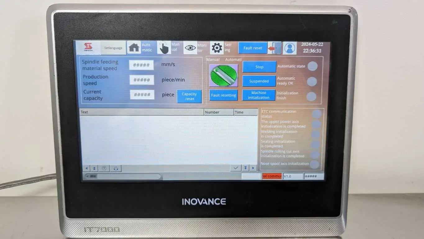 Inovance IT7100E High Performance HMI Touch Screen 10″ Ethernet Serial Port USB