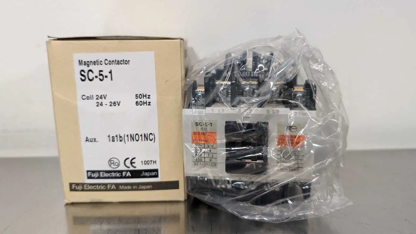 Fuji SC-5-1 Magnetic Contactor 4NC0H0E11 1NO 1NC 24VDC Coil