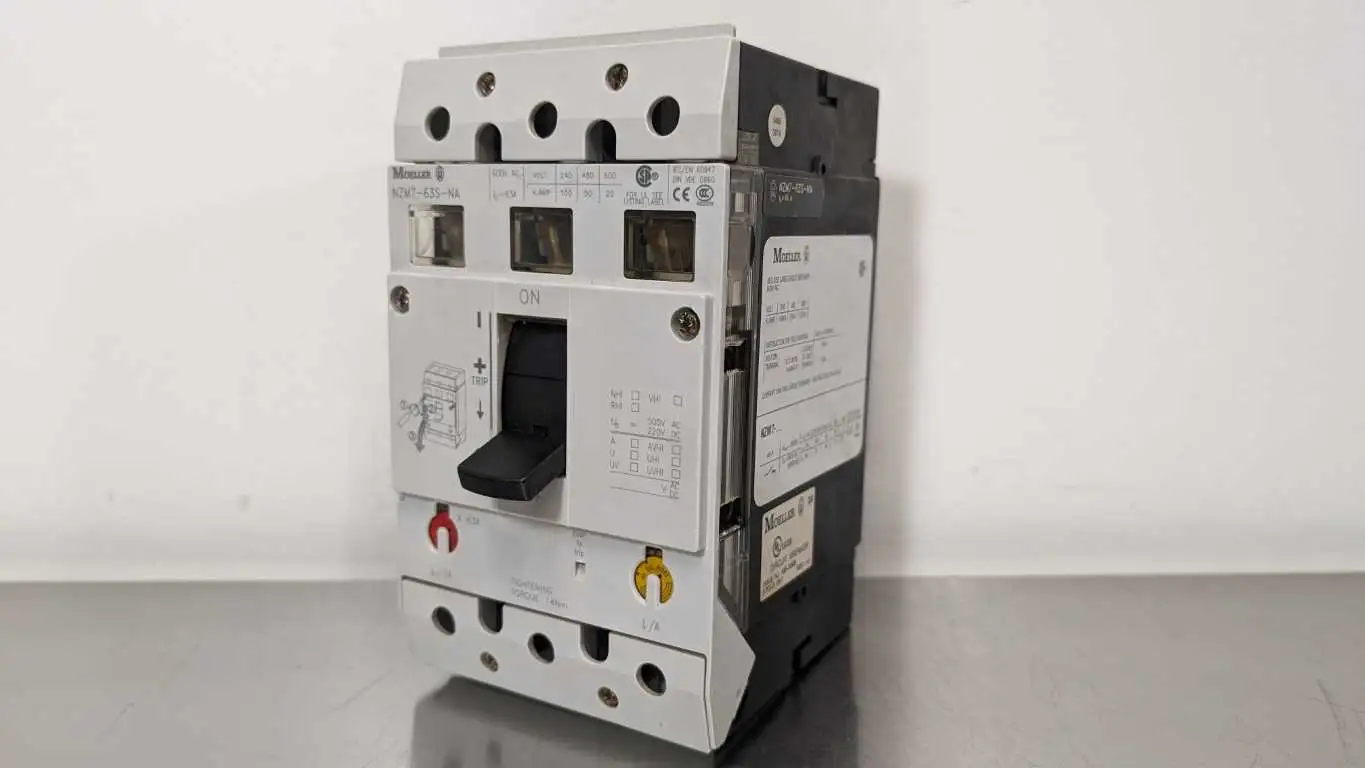 Moeller NZM7-63S-NA Molded Case Circuit Breaker 63A 240/480/600VAC 3 Pole