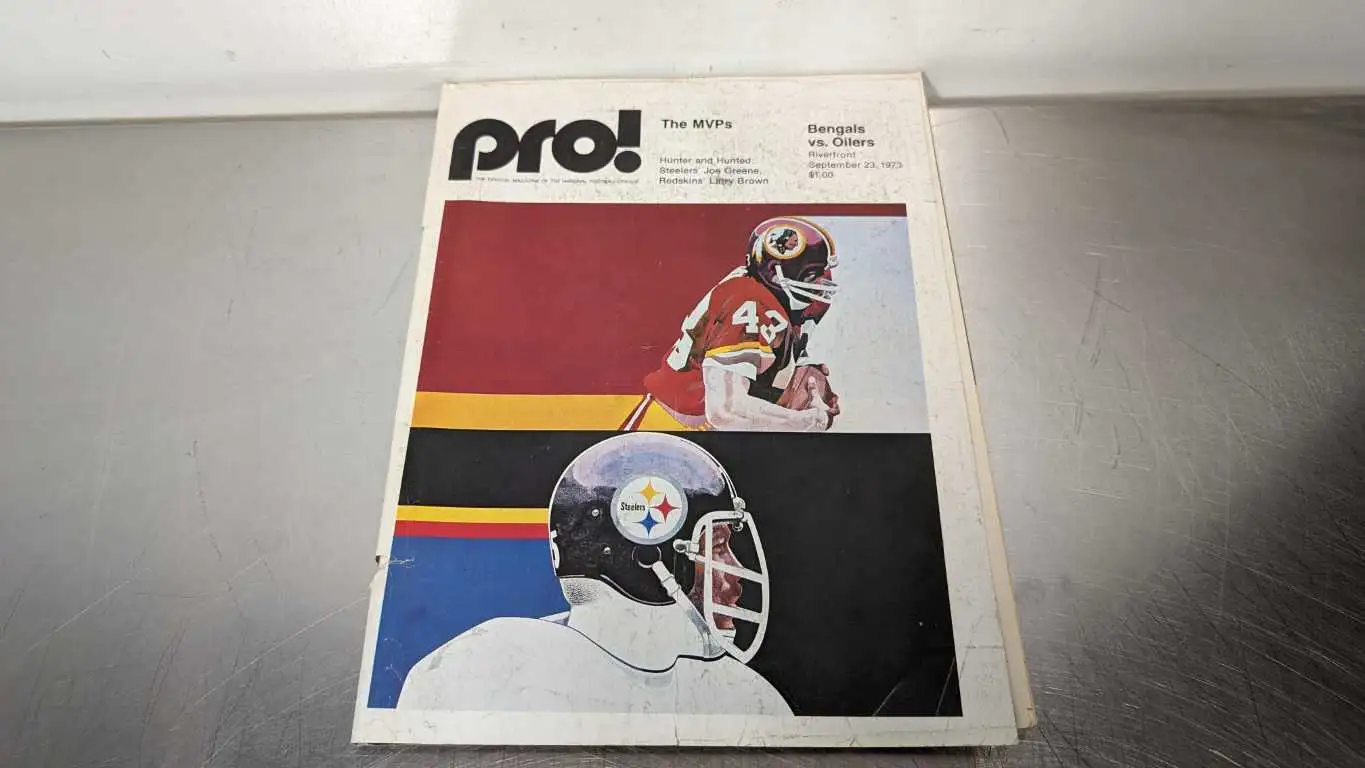 Pro! Volume 6 Number 4 September 23, 1973 Houston Oilers vs Cincinnati Bengals Program