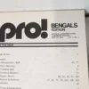 Pro! Volume 6 Number 4 September 23, 1973 Houston Oilers vs Cincinnati Bengals Program
