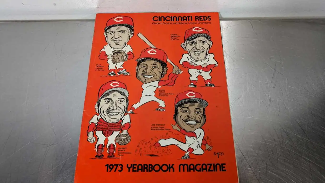 MLB Cincinnati Reds Western Division and National League Champions 1973 Yearbook