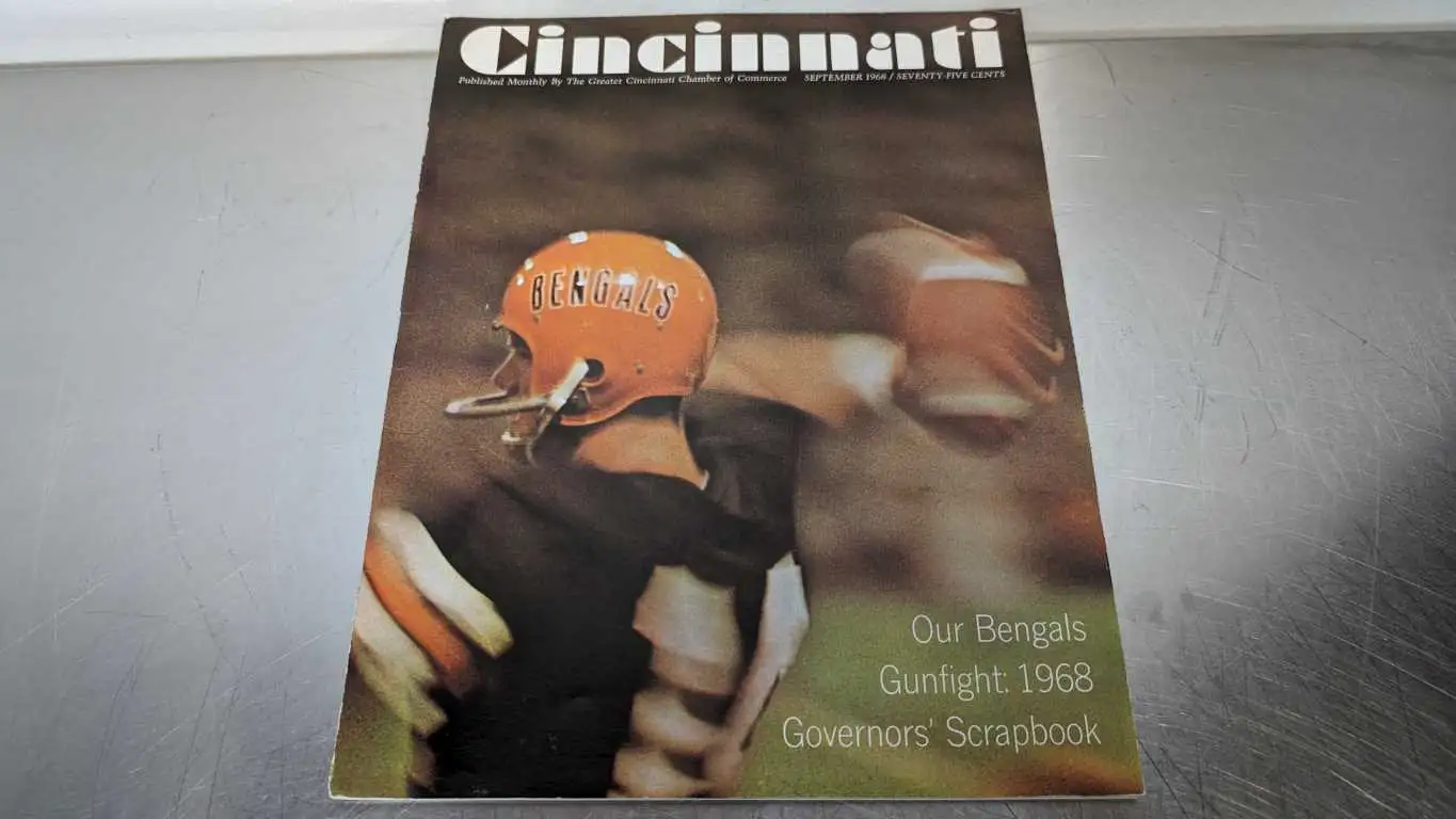 Cincinnati Volume 1 Number 12 Our Bengals, Gun Fight 1968 September 1968 Chamber of Commerce