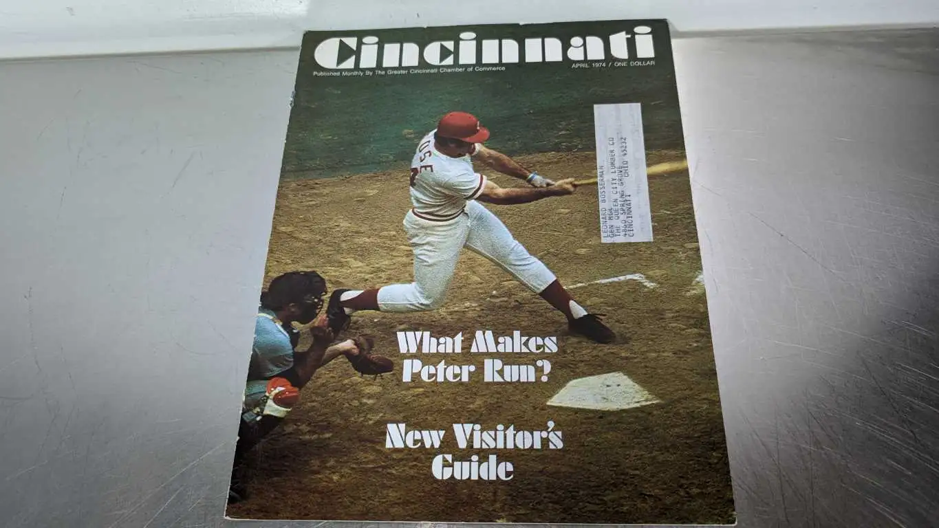 Cincinnati April 1971 Reds What Makes Peter Run Covers and some pages