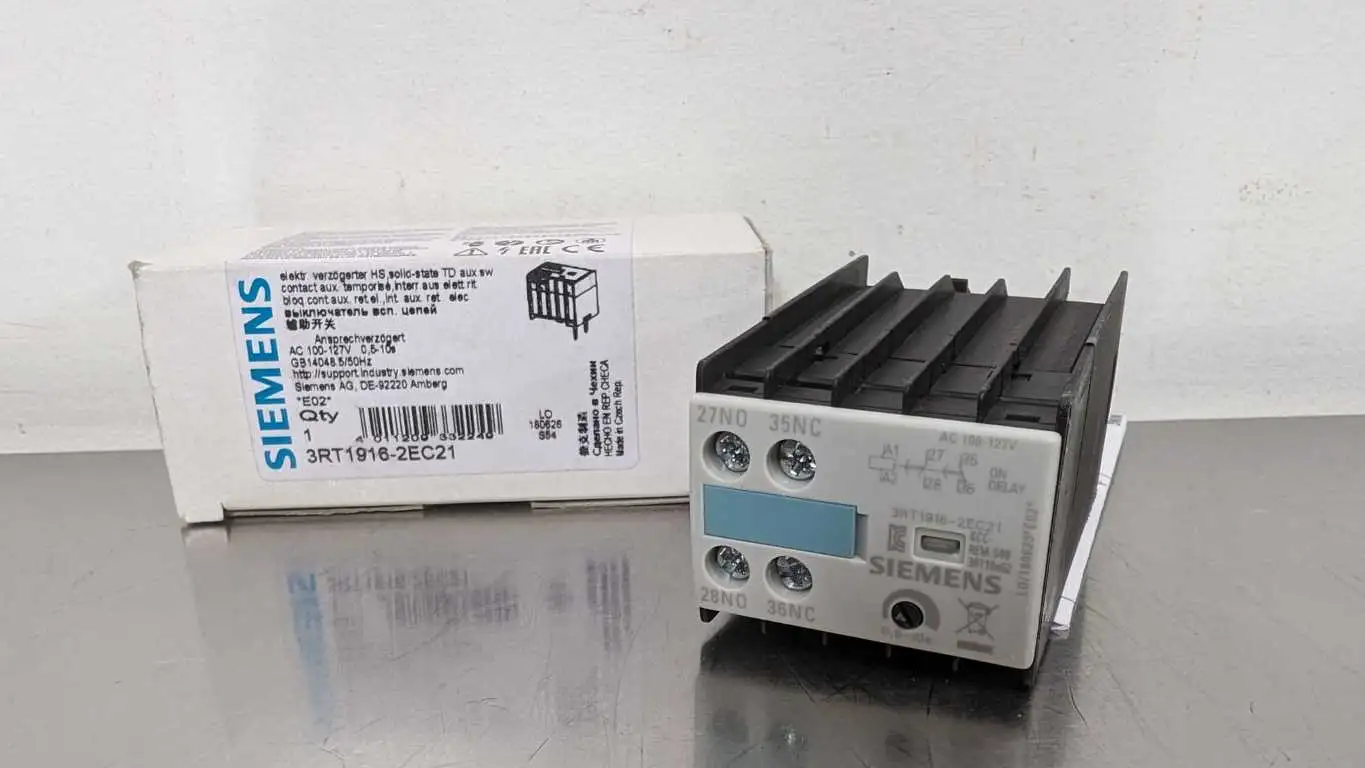 Siemens 3RT1916-2EC21 Solid State Time Delayed Auxiliary Switch Block