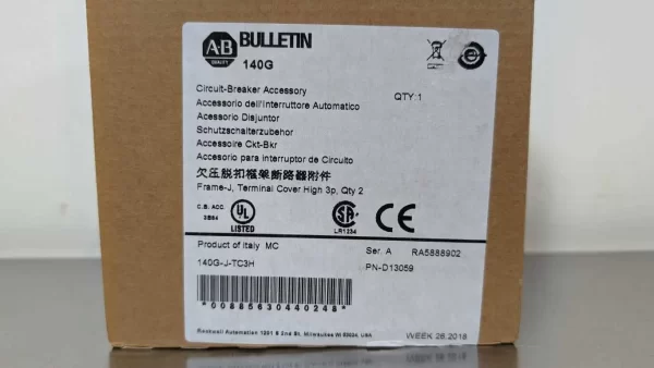 140G-J-TC3H, Allen-Bradley, Circuit Breaker Accessory