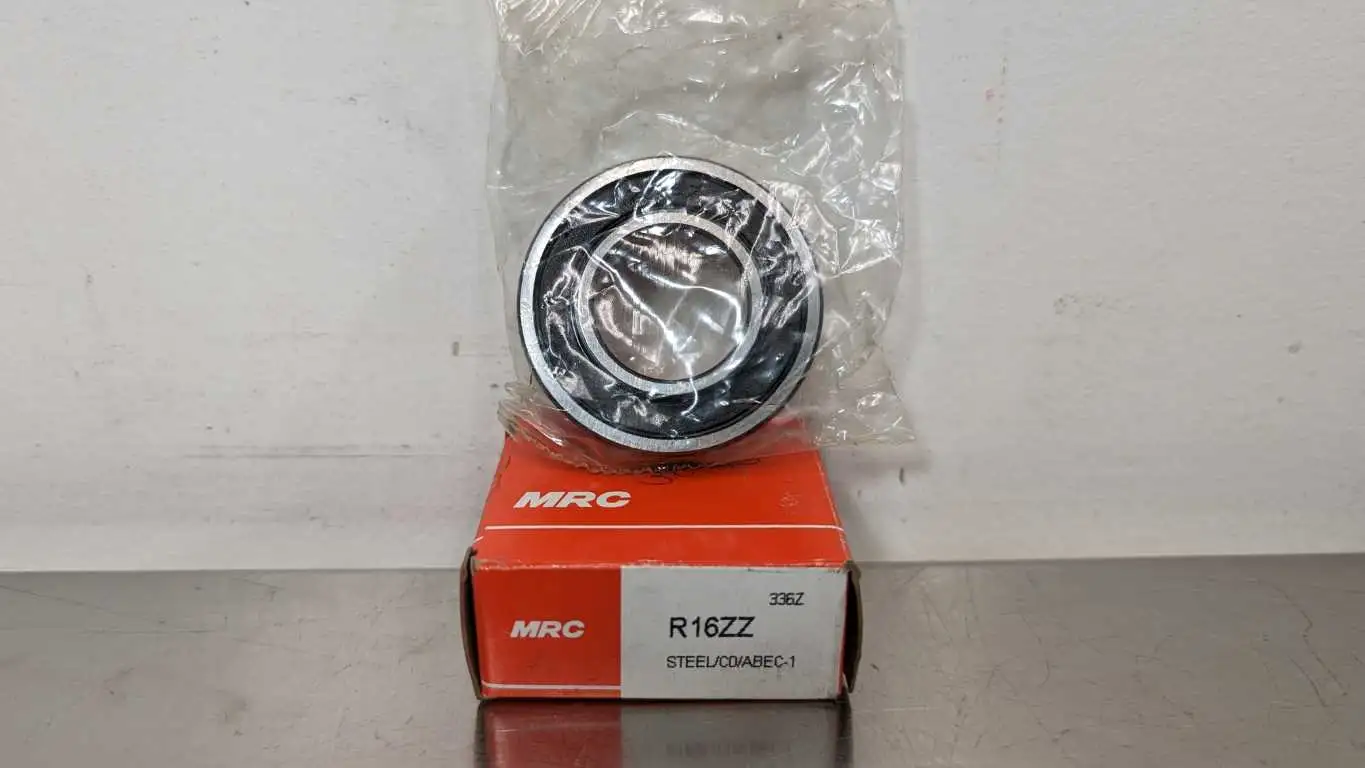 MRC R16ZZ Deep Groove Ball Bearing 1″ ID 2″ OD 0.50″ Wide