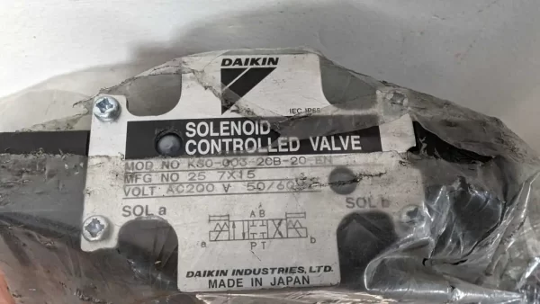 KS0-003-2CB-20-EN, Daikin, Solenoid Valve, 25 7X15