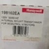 Honeywell 198162EA Internal Mount Transformer 120VAC 0.42A to 24VAC 40VA IV Motors