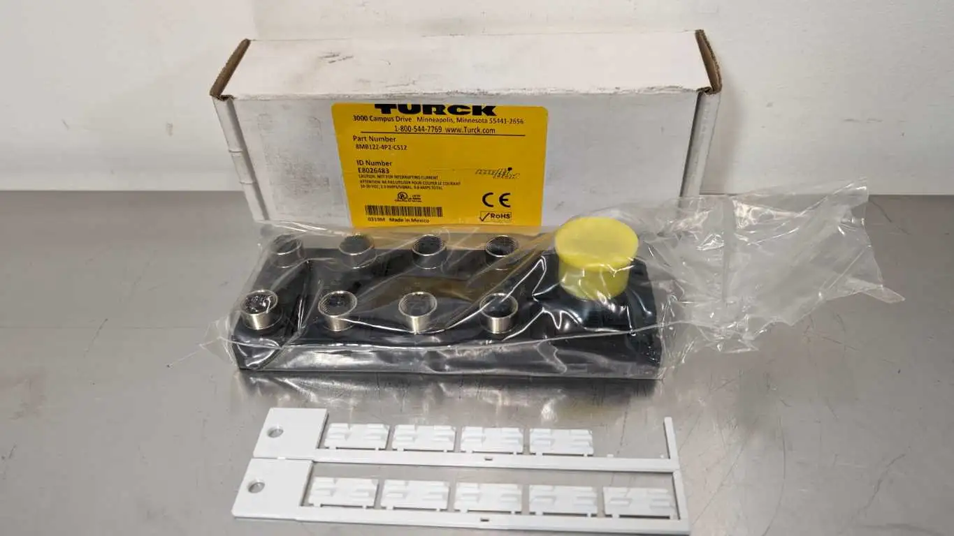 Turck 8MB12Z-4P2-CS12 Junction Box E8026483 8 Port Male M23 Female M12