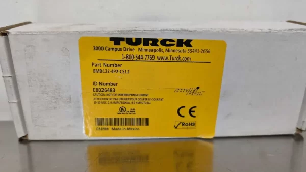 8MB12Z-4P2-CS12, Turck, Junction Box, E8026483