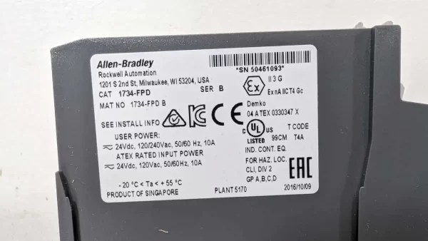 1734-FPD, Allen-Bradley, Point I/O Field Distributor Module