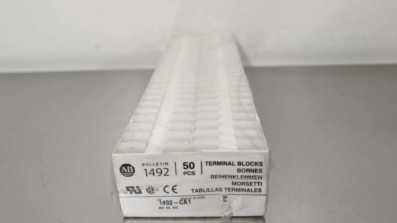 50 Pack Allen-Bradley 1492-CA1 Terminal Blocks Ser C Factory Sealed