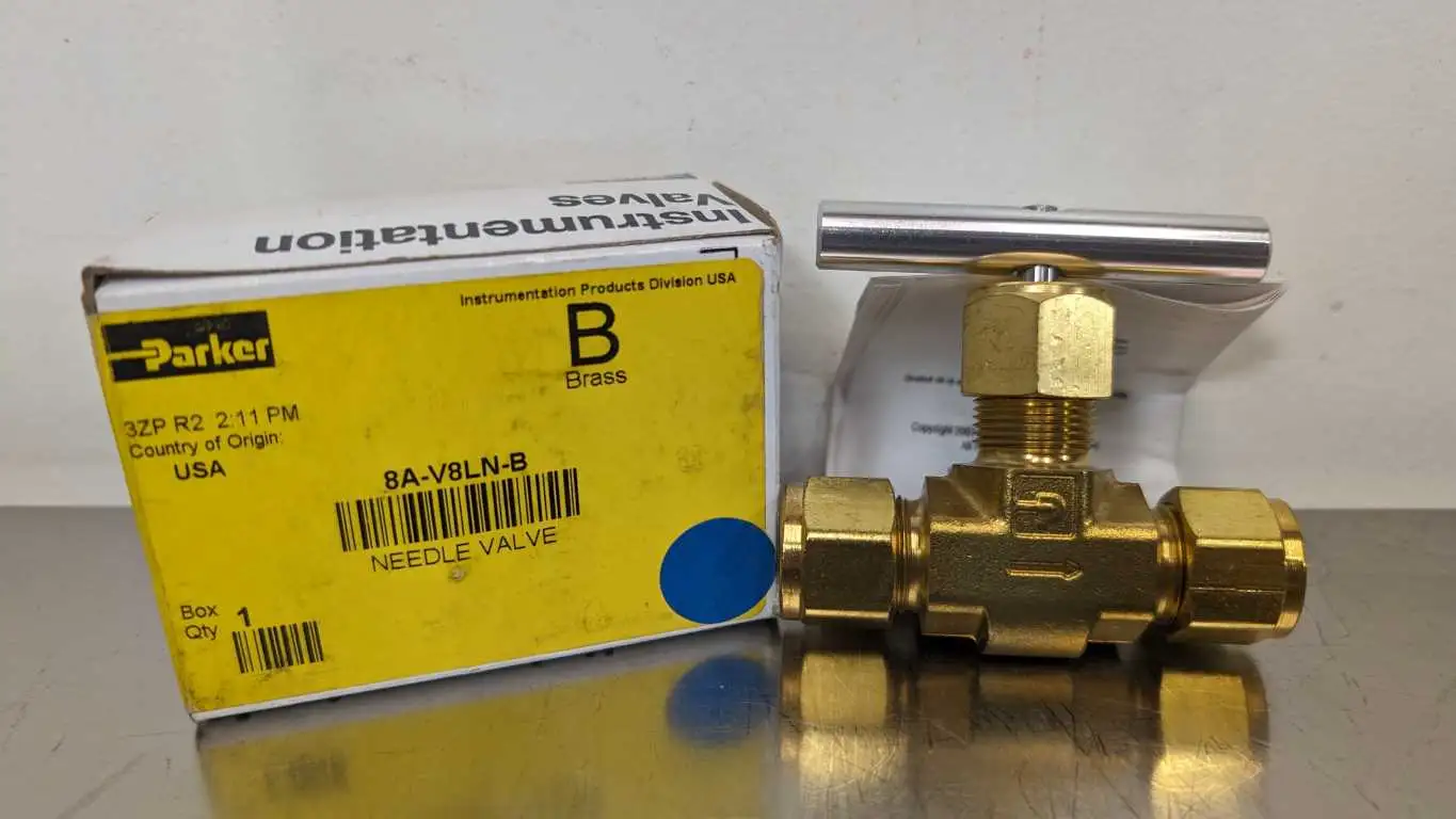 Parker 8A-V8LN-B Brass Needle Valve 1/2″ MNPT