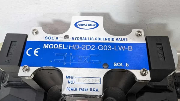 HD-2D2-G03-LW-B, Power Valve, Hydraulic Solenoid Valve