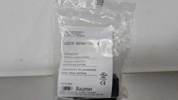 UZDK 30N6112/S14, Baumer, Ultrasonic Proximity Sensor