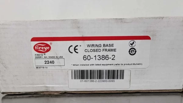 60-1386-2, Fireye, Wire Base Closed Frame