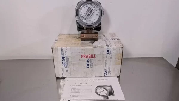 1/2-71-R-30-AIX, RCM Industries, CO₂ Flow Meter Sensor Pressure Gauge