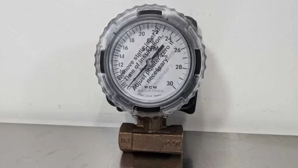 1/2-71-R-30-AIX, RCM Industries, CO₂ Flow Meter Sensor Pressure Gauge