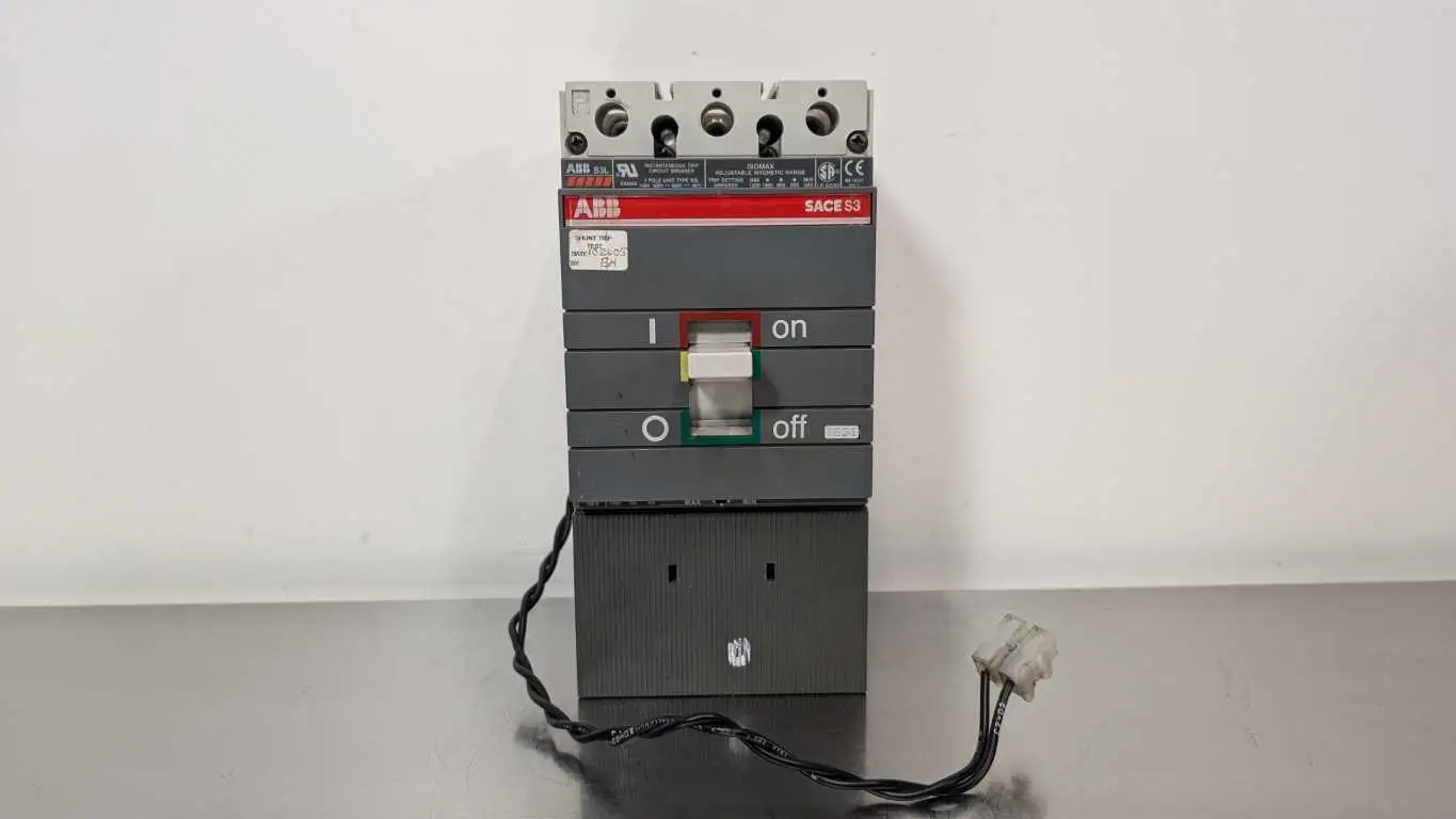 ABB SACE S3 Circuit Breaker S3L 100A Shunt Trip 3 Pole 600V AC/DC