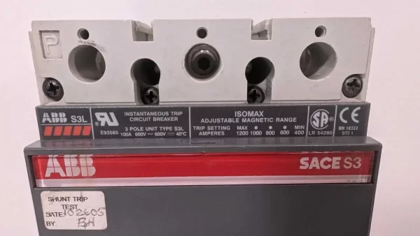 SACE S3, ABB, Circuit Breaker, S3L