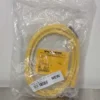 Turck RSC 4T-2 Cordset U2143-5 2m M12 Yellow 4 Pin Male 3 Wire 18 AWG