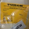 Turck RSC 4T-2 Cordset U2143-5 2m M12 Yellow 4 Pin Male 3 Wire 18 AWG