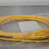 Turck PSG 3M-5 Cordset U0135-66 5m M8 Yellow 3 Pin Male 3 Wire 24 AWG