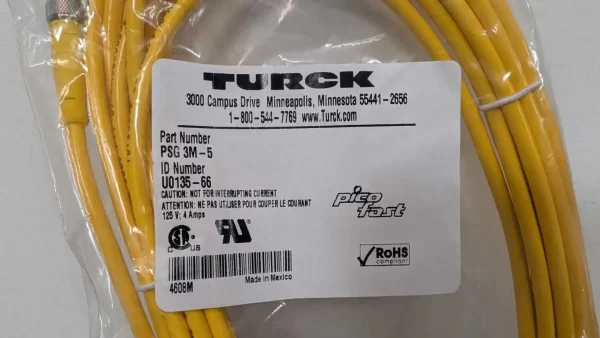 PSG 3M-5, Turck, Cordset, U0135-66