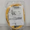 Turck PKG 3Z-2 Cordset U2133-9 2m M8 Yellow 3 Pin Female 3 Wire 24AWG